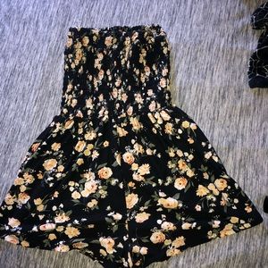 Rue 21 smocked floral romper